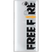 Прозрачный чехол Uprint Sony Xperia XA2 Plus H4413 Free Fire Black Logo