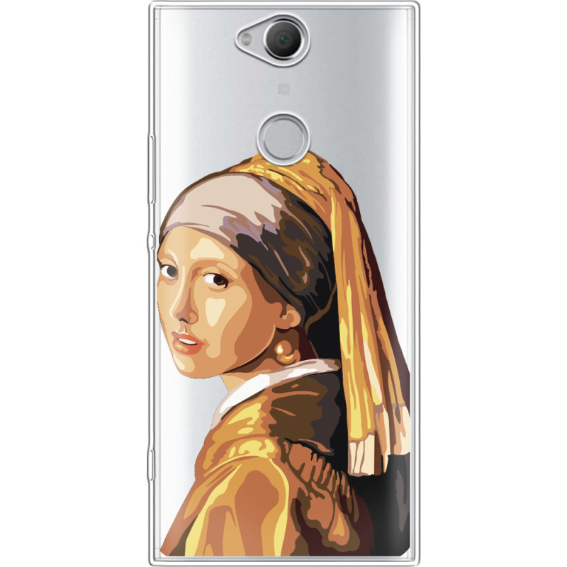 Прозрачный чехол Uprint Sony Xperia XA2 Plus H4413 Девушка с жемчужной серёжкой