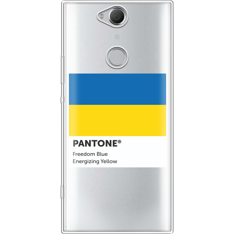 Прозрачный чехол Uprint Sony Xperia XA2 Plus H4413 Pantone вільний синій