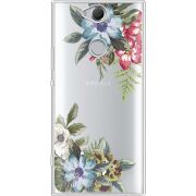Прозрачный чехол Uprint Sony Xperia XA2 Plus H4413 Floral