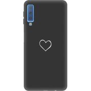 Черный чехол Uprint Samsung A750 Galaxy A7 2018 My Heart