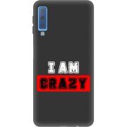 Черный чехол Uprint Samsung A750 Galaxy A7 2018 I'm Crazy