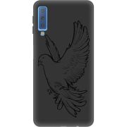 Черный чехол Uprint Samsung A750 Galaxy A7 2018 Dove