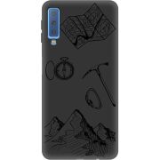 Черный чехол Uprint Samsung A750 Galaxy A7 2018 Mountains
