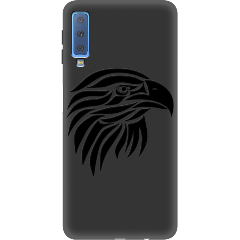 Черный чехол Uprint Samsung A750 Galaxy A7 2018 Eagle