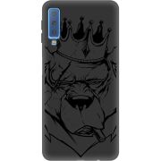 Черный чехол Uprint Samsung A750 Galaxy A7 2018 Bear King