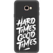 Черный чехол Uprint Samsung J415 Galaxy J4 Plus 2018 Hard Times Good Times