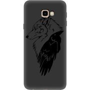 Черный чехол Uprint Samsung J415 Galaxy J4 Plus 2018 Wolf and Raven