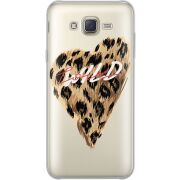 Прозрачный чехол Uprint Samsung J701 Galaxy J7 Neo Duos Wild Love