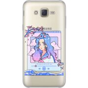 Прозрачный чехол Uprint Samsung J701 Galaxy J7 Neo Duos The Sakuras Will Cry For You
