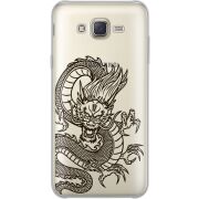 Прозрачный чехол Uprint Samsung J701 Galaxy J7 Neo Duos Chinese Dragon