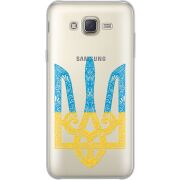 Прозрачный чехол Uprint Samsung J701 Galaxy J7 Neo Duos Gold Trident