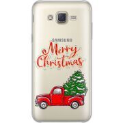 Прозрачный чехол Uprint Samsung J701 Galaxy J7 Neo Duos Holiday Car