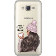 Прозрачный чехол Uprint Samsung J701 Galaxy J7 Neo Duos love is in the air