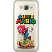 Прозрачный чехол Uprint Samsung J701 Galaxy J7 Neo Duos Super Mario