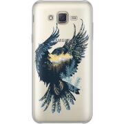 Прозрачный чехол Uprint Samsung J701 Galaxy J7 Neo Duos Eagle