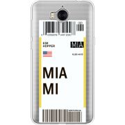 Прозрачный чехол Uprint Huawei Y5 2017 Ticket Miami