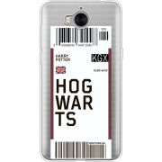 Прозрачный чехол Uprint Huawei Y5 2017 Ticket Hogwarts