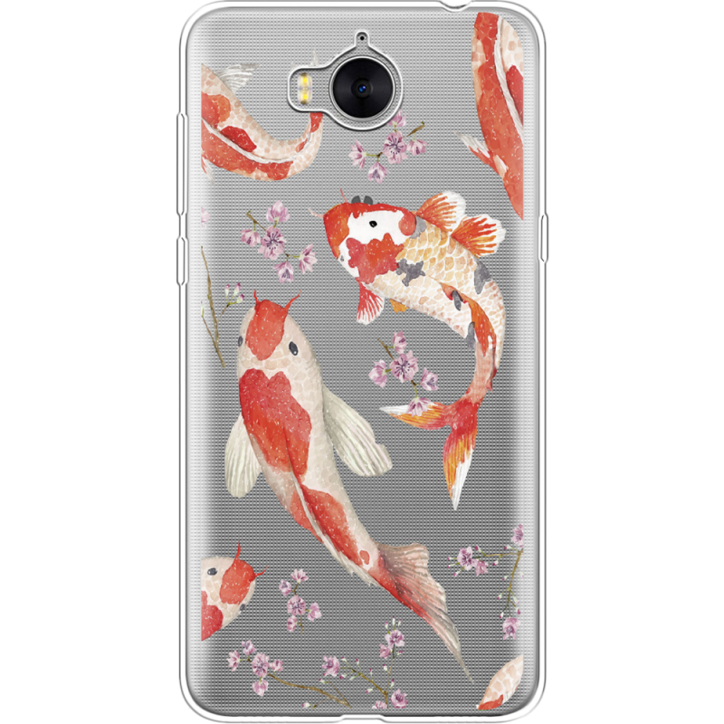 Прозрачный чехол Uprint Huawei Y5 2017 Japanese Koi Fish