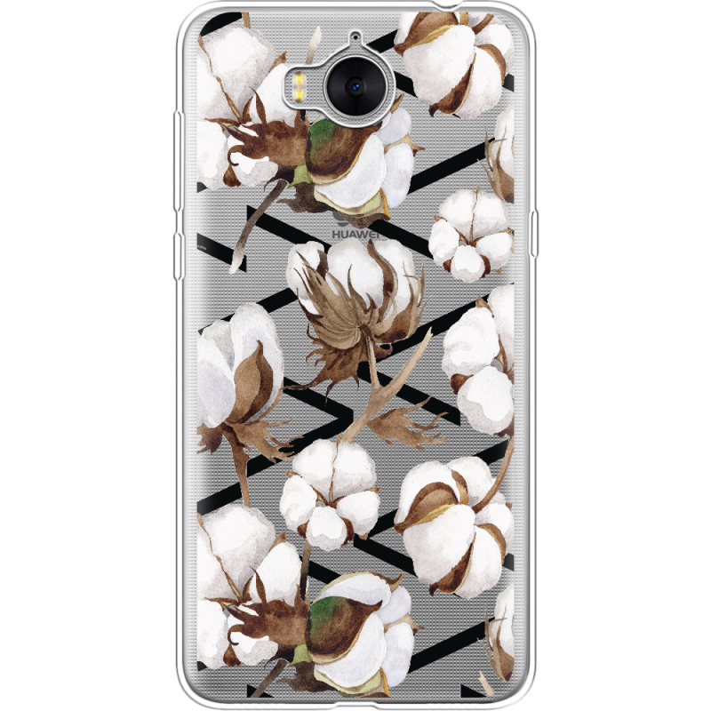 Прозрачный чехол Uprint Huawei Y5 2017 Cotton flowers