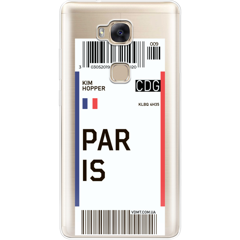 Прозрачный чехол Uprint Huawei GR5 Ticket Paris
