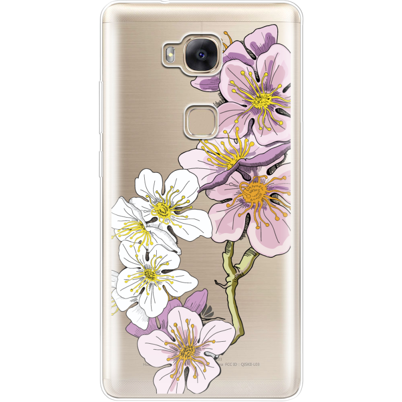 Прозрачный чехол Uprint Huawei GR5 Cherry Blossom