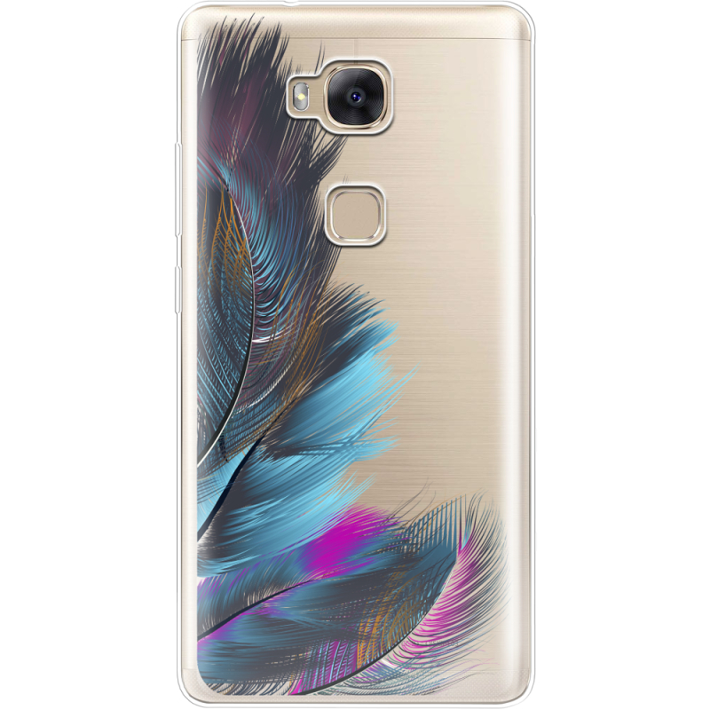 Прозрачный чехол Uprint Huawei GR5 Feathers