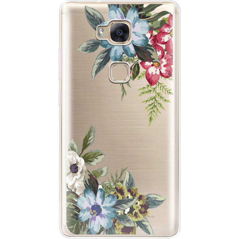 Прозрачный чехол Uprint Huawei GR5 Floral