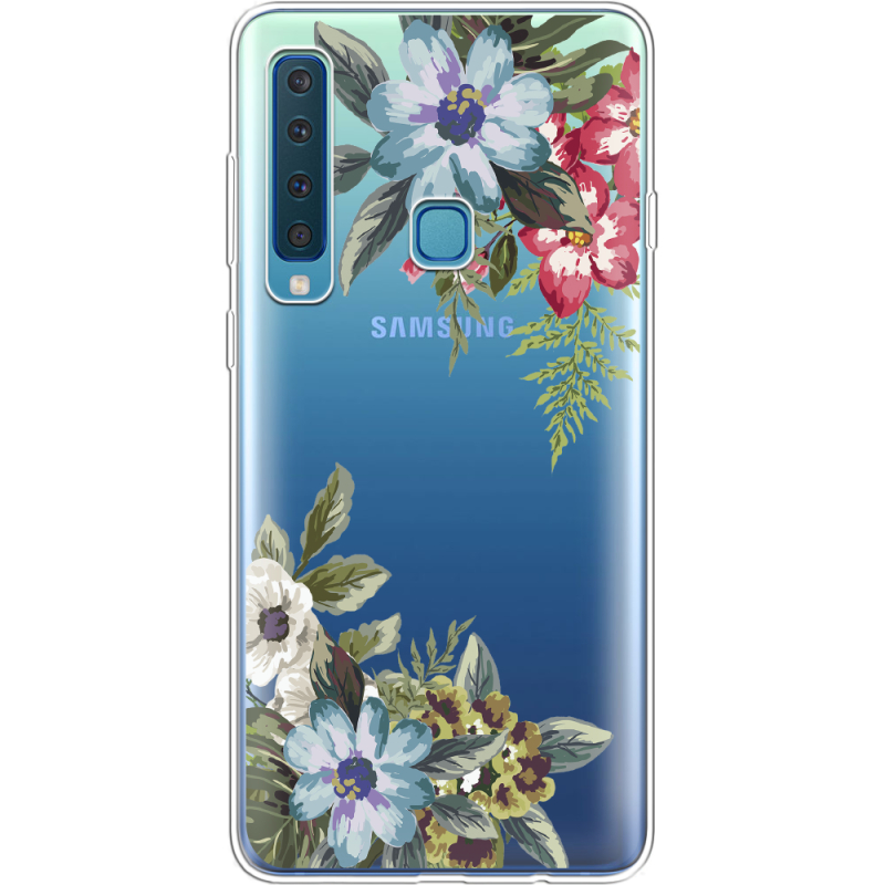 Прозрачный чехол Uprint Samsung A920 Galaxy A9 2018 Floral