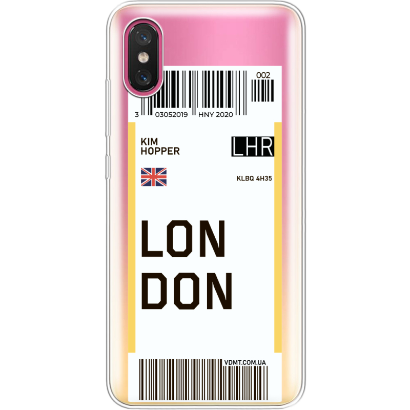 Прозрачный чехол Uprint Xiaomi Mi 8 Pro Ticket London