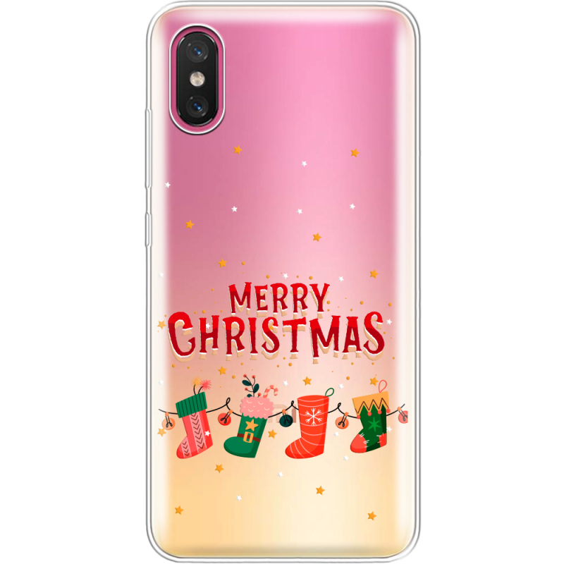 Прозрачный чехол Uprint Xiaomi Mi 8 Pro Merry Christmas