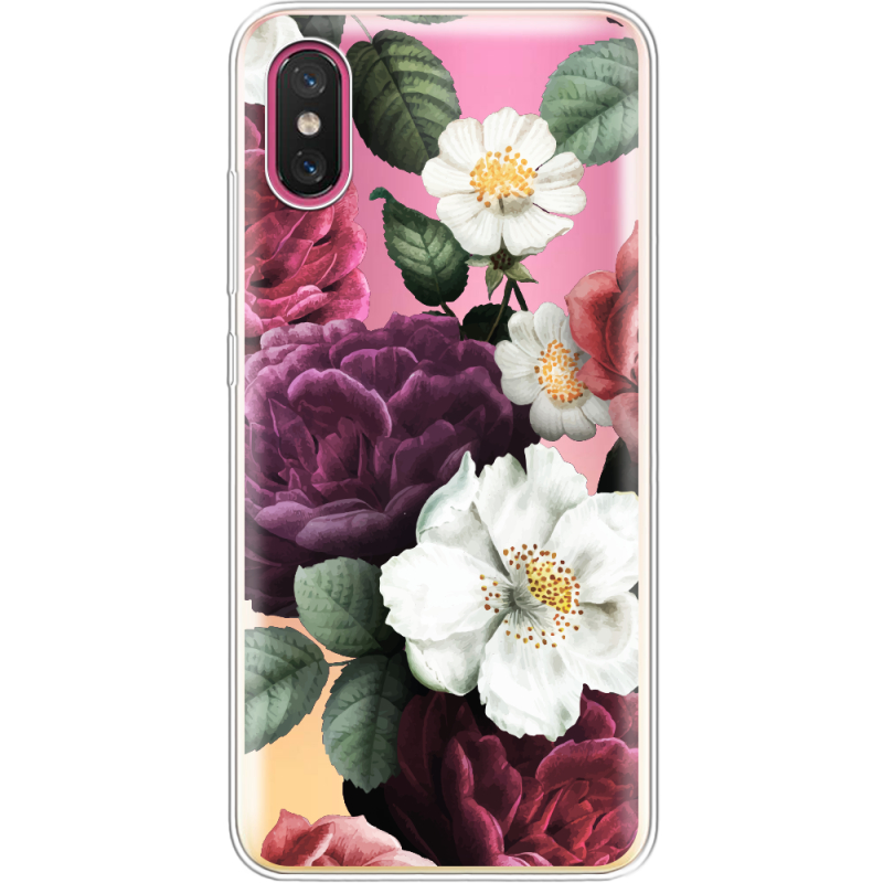 Прозрачный чехол Uprint Xiaomi Mi 8 Pro Floral Dark Dreams