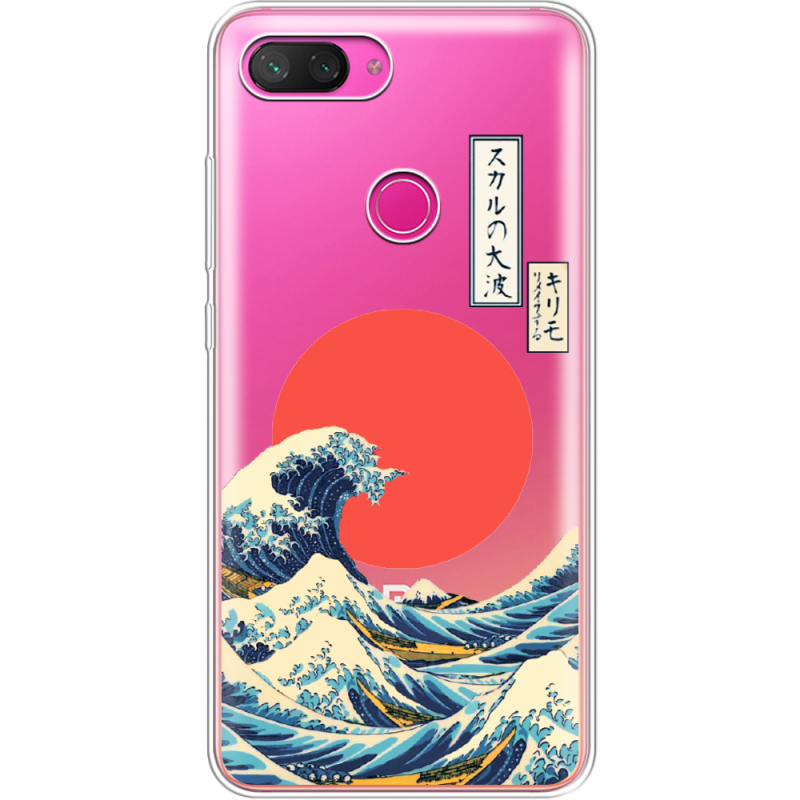 Прозрачный чехол Uprint Xiaomi Mi 8 Lite Большая волна в Канагаве