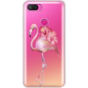 Прозрачный чехол Uprint Xiaomi Mi 8 Lite Floral Flamingo