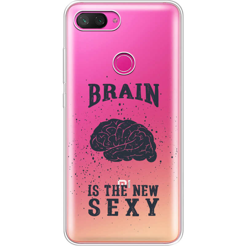 Прозрачный чехол Uprint Xiaomi Mi 8 Lite Sexy Brain