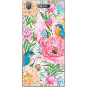 Чехол Uprint Sony Xperia XZ1 G8342 Birds in Flowers