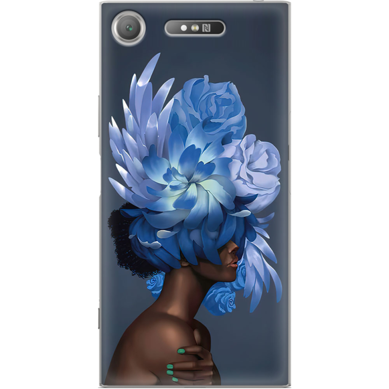 Чехол Uprint Sony Xperia XZ1 G8342 Exquisite Blue Flowers