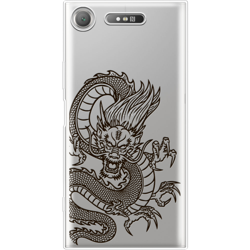 Прозрачный чехол Uprint Sony Xperia XZ1 G8342 Chinese Dragon