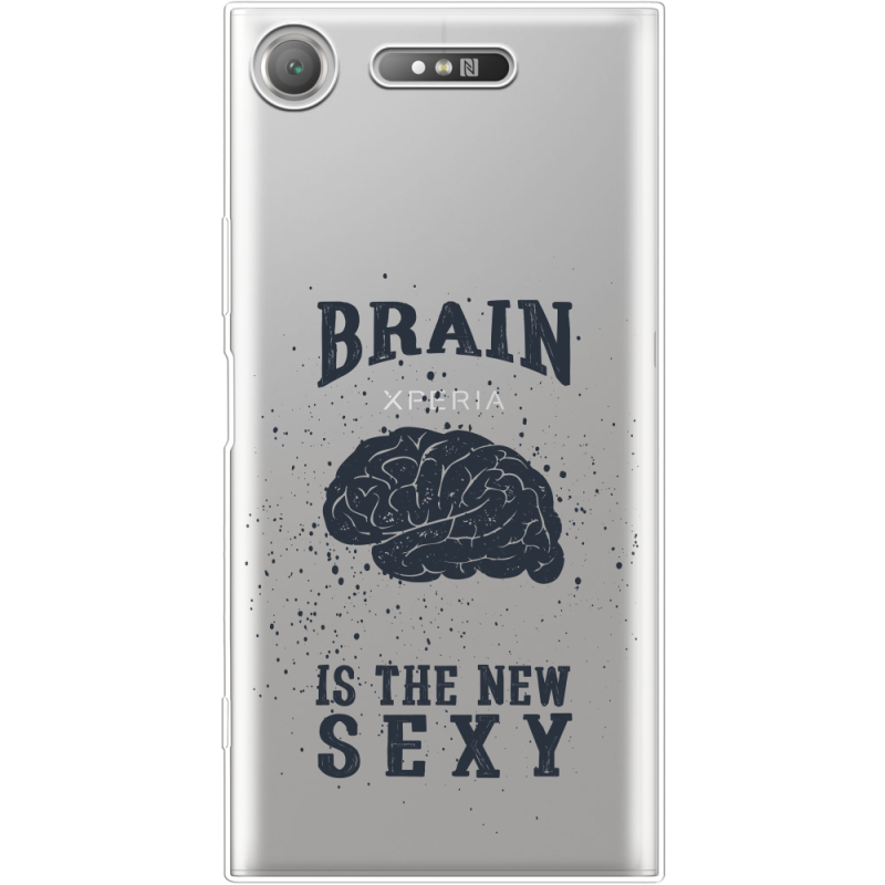 Прозрачный чехол Uprint Sony Xperia XZ1 G8342 Sexy Brain