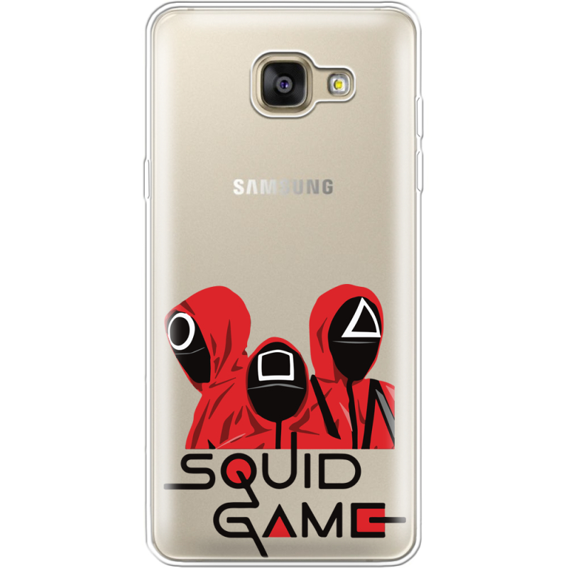 Прозрачный чехол Uprint Samsung A710 Galaxy A7 2016 siquid game люди в красном