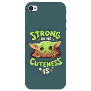 Чехол Uprint Apple iPhone 4 Strong in me Cuteness is