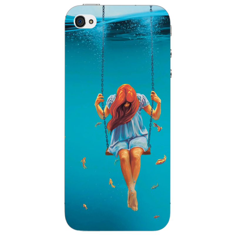 Чехол Uprint Apple iPhone 4 Girl In The Sea