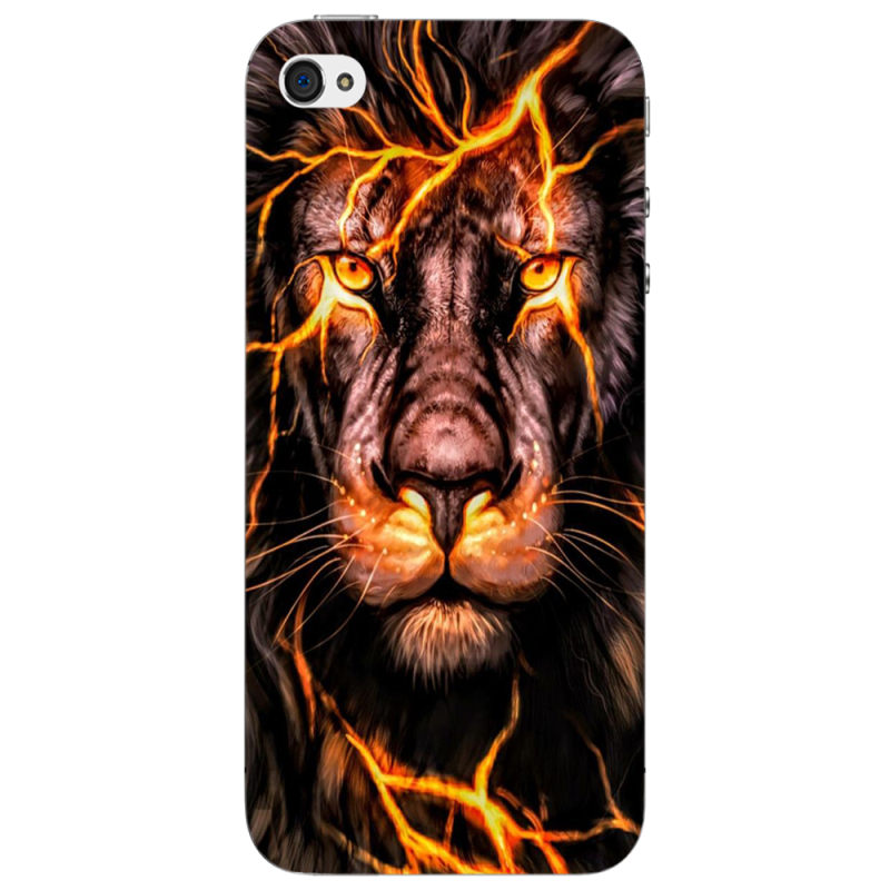 Чехол Uprint Apple iPhone 4 Fire Lion
