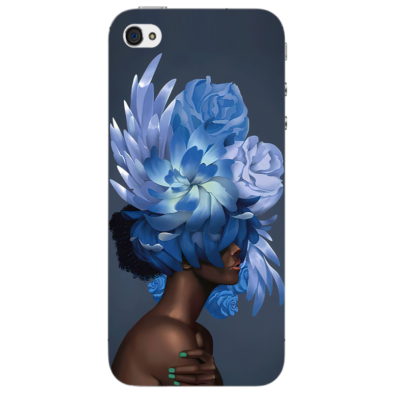 Чехол Uprint Apple iPhone 4 Exquisite Blue Flowers