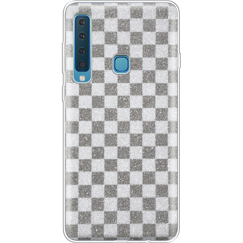 Чехол с блёстками Samsung A920 Galaxy A9 2018 Шахматы