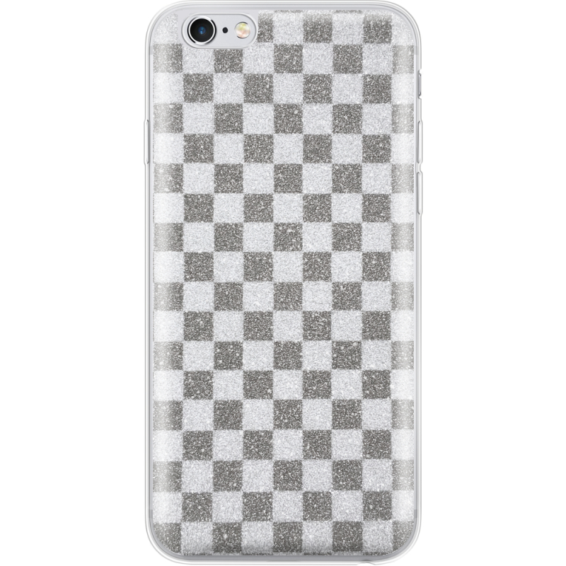 Чехол с блёстками Apple iPhone 6 Plus 5.5 Шахматы