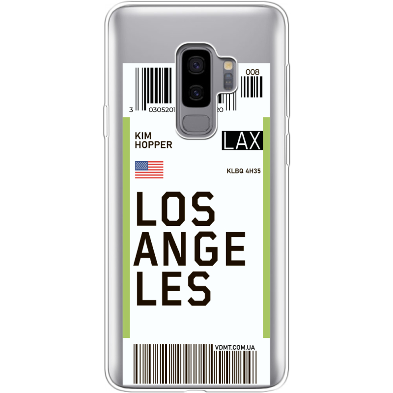 Прозрачный чехол Uprint Samsung G965 Galaxy S9 Plus Ticket Los Angeles