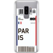 Прозрачный чехол Uprint Samsung G965 Galaxy S9 Plus Ticket Paris