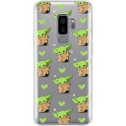 Прозрачный чехол Uprint Samsung G965 Galaxy S9 Plus Pattern Baby Yoda
