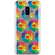 Прозрачный чехол Uprint Samsung G965 Galaxy S9 Plus Hippie Flowers